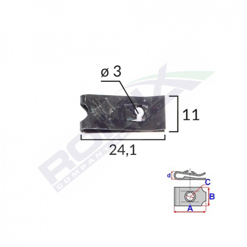 CONSUMABILE SERVICE - CLIPS FIXARE UNIVERSAL - NEGRU SET 25 BUC