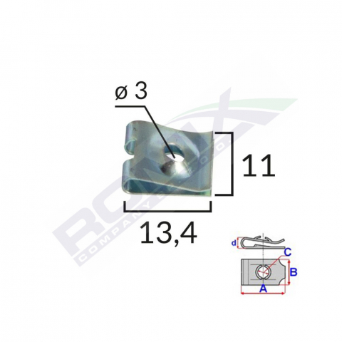CONSUMABILE SERVICE - CLIPS METALIC TAPITERIE UNIVERSAL SET 25 BUC