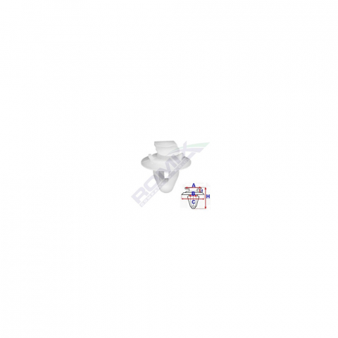CLIPS TAPITERIE PENTRU FIAT - ALB SET 25 BUC [1]