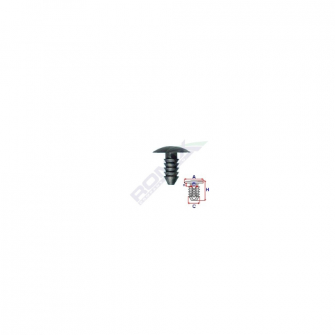 CLIPS TAPITERIE PENTRU FIAT/GRUP VAG 7X17.9MM - GRI SET 10 BUC [1]
