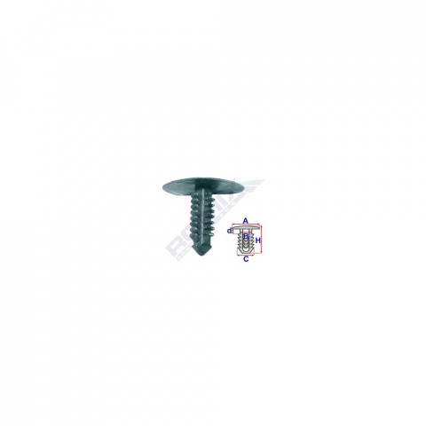 ECHIPAMENTE SERVICE - CLIPS TAPITERIE PENTRU FORD 7X22.5MM - NEGRU SET 10 BUC
