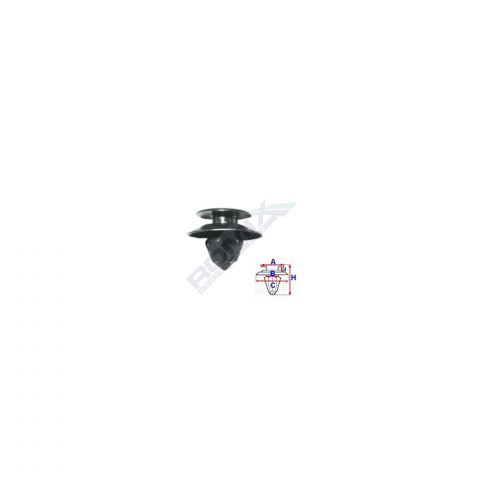 ECHIPAMENTE SERVICE - CLIPS TAPITERIE PENTRU MERCEDES 8.1X13.2MM - NEGRU SET 10 BUC