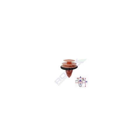 CLIPS TAPITERIE PENTRU NISSAN 8X19.9MM ROZ SET 10 BUC [1]