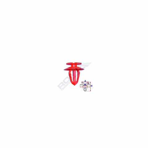 CLIPS TAPITERIE PENTRU OPEL - ROSU SET 10 BUC [1]