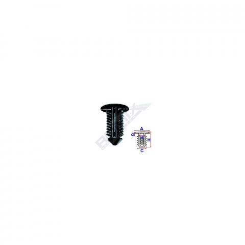 CONSUMABILE SERVICE - CLIPS TAPITERIE PENTRU RENAULT 8.9X21.2MM - NEGRU SET 10 BUC