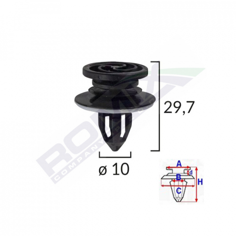 CONSUMABILE SERVICE - CLIPS TAPITERIE USI PENTRU AUDI A4 SET 10 BUC