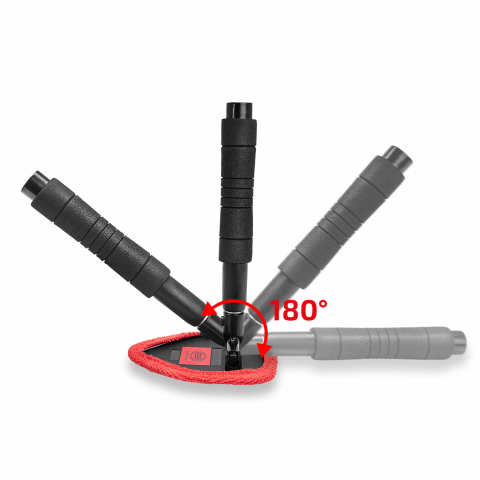 CURATITOR PARBRIZ PREMIUM ALUMINIU EXTENSIBIL 33-50CM CU MICROFIBRA [9]