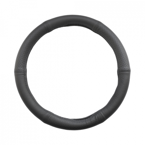 HUSA VOLAN PIELE NATURALA SEMI PERFORATA NEGRU 35-37 CM [5]