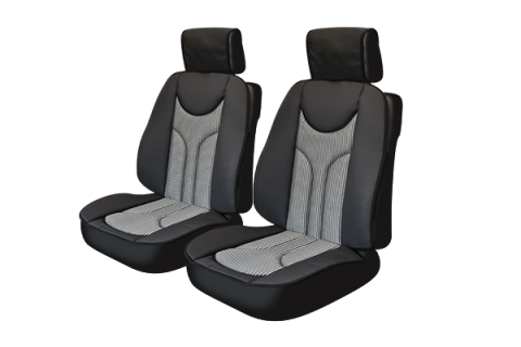 ACCESORII AUTO - HUSE SCAUN ANATOMIC NEGRU - SET 2 BUC