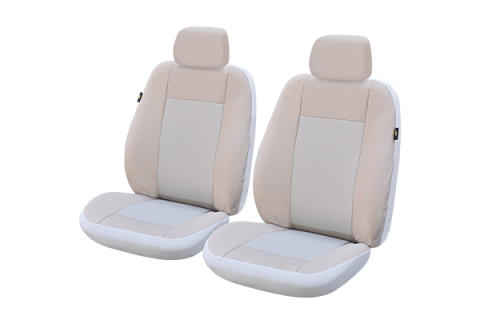 ACCESORII AUTO - HUSE SCAUN FATA LUX BEJ - SET 2 BUC