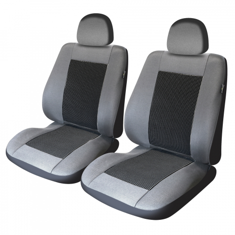 ACCESORII AUTO - HUSE SCAUN FATA LUX GRI - SET 2 BUC