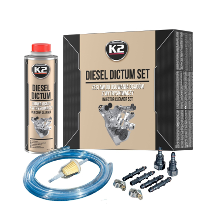 PRODUSE K2 - K2 DIESEL DICTUM 500ML SET Kit de curatare a injectoarelor