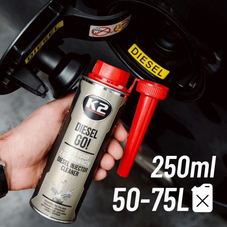K2 DIESEL GO! 250ML Reduce fumul, optimizeaza arderea si functionarea motorului [4]