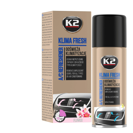 PRODUSE K2 - K2 KLIMA FRESH 150ml Spray curatat si dezinfectat aer cond.FLOWER