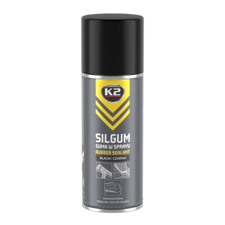 PRODUSE K2 - K2 SILGUM BLACK 400ML SPRAY CAUCIUC LICHID