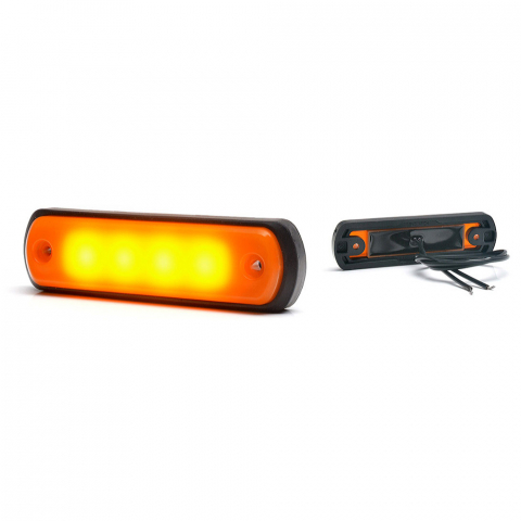 ACCESORII AUTO - LAMPA GABARIT LED 1341 W189N, 12V-24V, POZITIE PORTOCALIU WAS