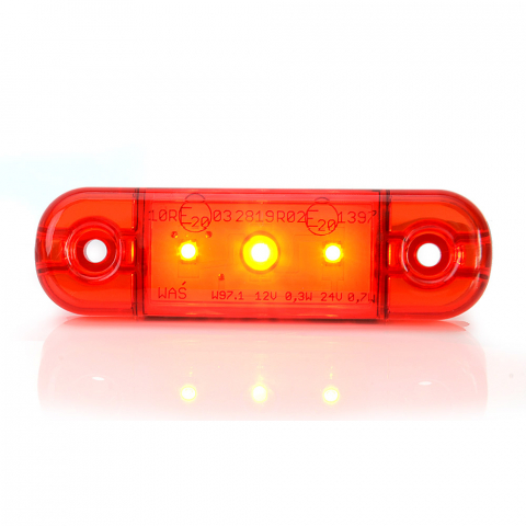 LAMPA GABARIT LED 709 W97.1, 12V-24V, POZITIE ROSU WAS [2]