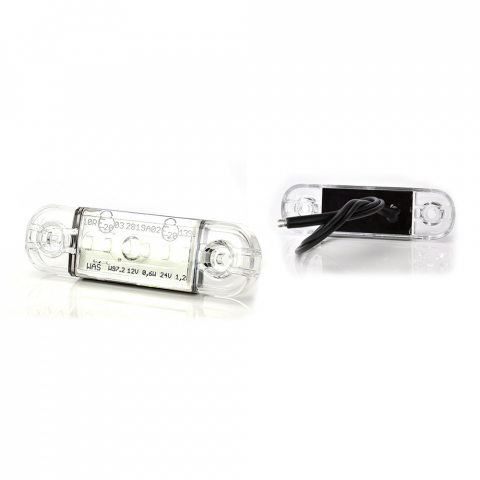 ACCESORII AUTO - LAMPA GABARIT LED 713 W97.2, 12V-24V, POZITIE ALB WAS