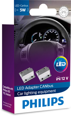 BECURI AUTO - LED CANBUS CONTROL 12V 5W SET 2 BUC PHILIPS