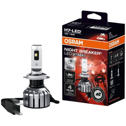 BECURI AUTO - LED MOTO NIGHT BREAKER LED SMART H4 OSRAM