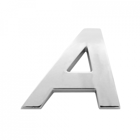 ORNAMENT AUTO 3D. LITERA A. 26 MM. CROMAT [1]