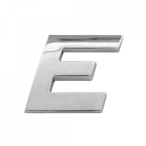 ACCESORII AUTO - ORNAMENT AUTO 3D. LITERA E. 26 MM. CROMAT