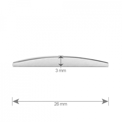 ORNAMENT AUTO 3D. LITERA O. 26 MM. CROMAT [2]