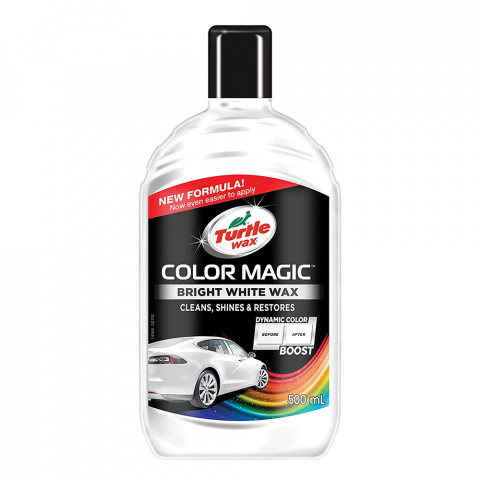 INTRETINERE AUTO - PASTA POLISH 3 IN 1 TURTLE WAX COLOR MAGIC BRIGHT WHITE WAX, 500ML