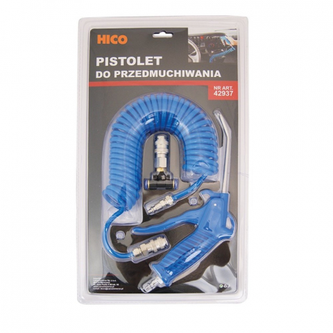 ECHIPAMENTE SERVICE - PISTOL AER PENTRU CURATAREA CABINEI ALBASTRU DIAMETRU 6MM HICO