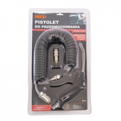 ECHIPAMENTE SERVICE - PISTOL AER PENTRU CURATAREA CABINEI NEGRU DIAMETRU 8MM HICO