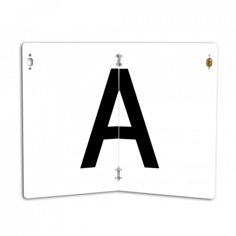 ECHIPAMENTE SERVICE - PLACA INSEMN -A- 400X300 MM ALUMINIU PLIABILA VERTICAL HICO