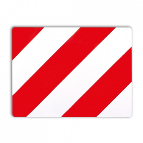 ECHIPAMENTE SERVICE - PLACA TRANSPORT AGABARITIC 40X30 CM STANGA PROFIL PVC HICO