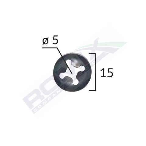 SAIBA FIXARE TAPITERIE UNIVERSAL - NEGRU - 15MM SET 25 BUC [1]