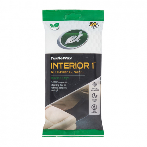 INTRETINERE AUTO - SERVETELE UMEDE AUTO PENTRU INTERIOR 25 BUC TURTLE WAX