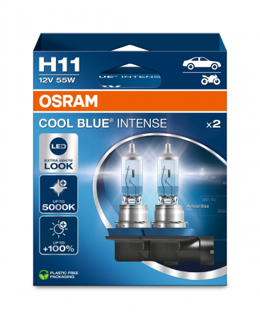 SET 2 BECURI 12V H11 55 W COOL BLUE INTENSE NextGen OSRAM [1]