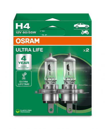 BECURI AUTO - SET 2 BECURI 12V H4 60/55 W ULTRA LIFE OSRAM
