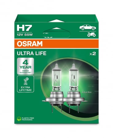 SET 2 BECURI 12V H7 55 W ULTRA LIFE OSRAM [1]