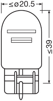 BECURI AUTO - BEC 12V W21/5W ORIGINAL SET 10 BUC OSRAM
