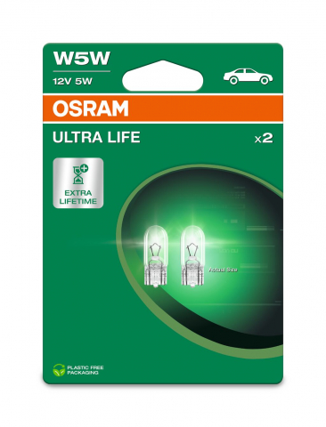 SET 2 BECURI 12V W5W ULTRA LIFE BLISTER OSRAM [2]