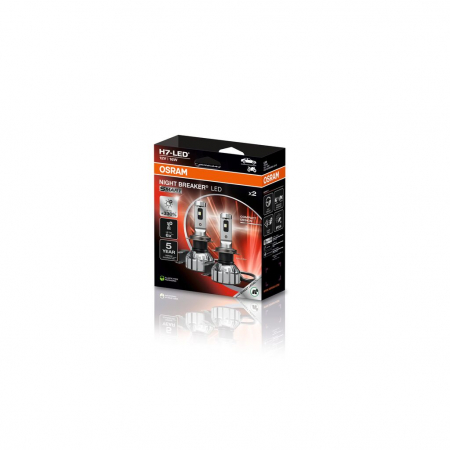SET 2 BECURI NIGHT BREAKER LED SMART H7 +330% BLISTER OMOLOGARE RAR [7]