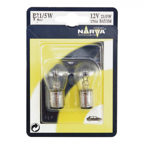 BECURI AUTO - SET 2 BECURI P21/5W 12V BLISTER NARVA