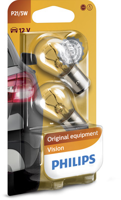 SET 2 BECURI SEMNALIZARE P21/5W 12V (blister) PHILIPS [2]
