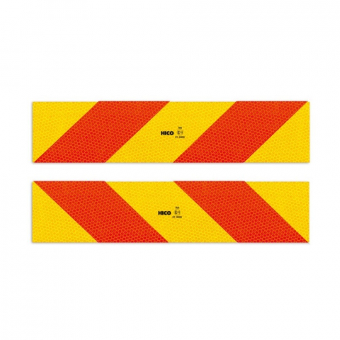 ECHIPAMENTE SERVICE - SET 2 PLACUTE REFLECTORIZANTE 565X132MM ALUMINIU RR.70.0 HICO