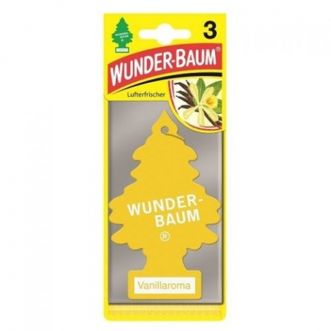 ACCESORII AUTO - SET 3 BUCATI ODORIZANTE AUTO BRADUT WUNDER-BAUM VANILLAROMA