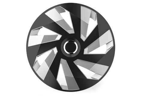 ACCESORII EXTERIOR - SET CAPACE ROTI 15` VECTOR RC SILVER&BLACK