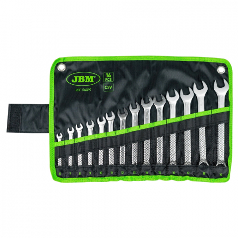 SCULE SI ECHIPAMENTE - SET DE 14 CHEI COMBINATE - FINISAJ CROM JBM