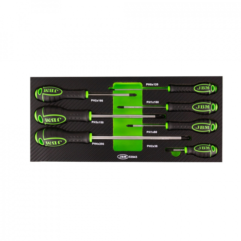 SCULE SI ECHIPAMENTE - SET DE 7 SURUBELNITE STELATE IN SUPORT SPUMA EVA JBM