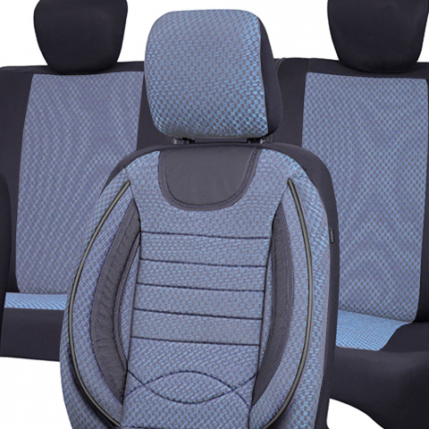 ACCESORII INTERIOR - SET HUSE SCAUN CITY ALBASTRU