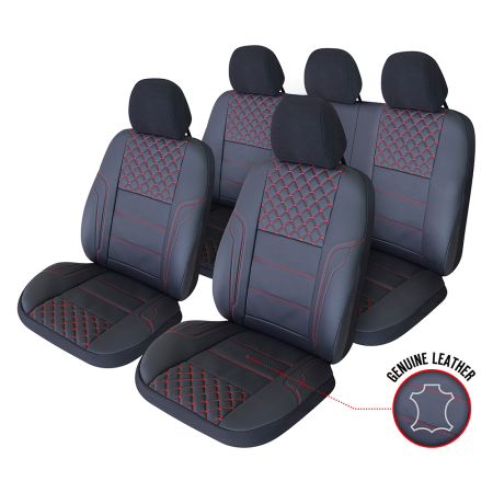 SET HUSE SCAUN EXCLUSIVE LEATHER QUEEN NEGRU UMB-R [1]