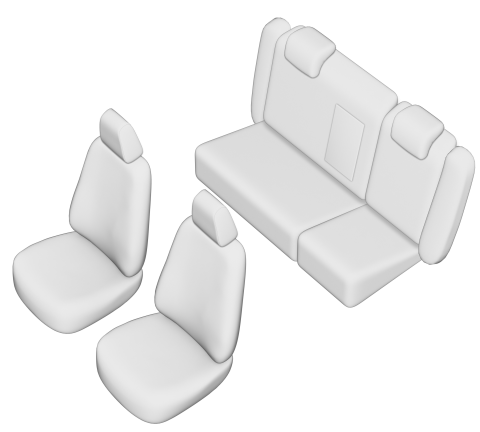 SET HUSE SCAUN UMBRELLA PENTRU SKODA OCTAVIA II 2006-2009 (BANCHETA FRACTIONATA) TIP 2 CU TETIERE SPATE IN FORMA DE L [5]